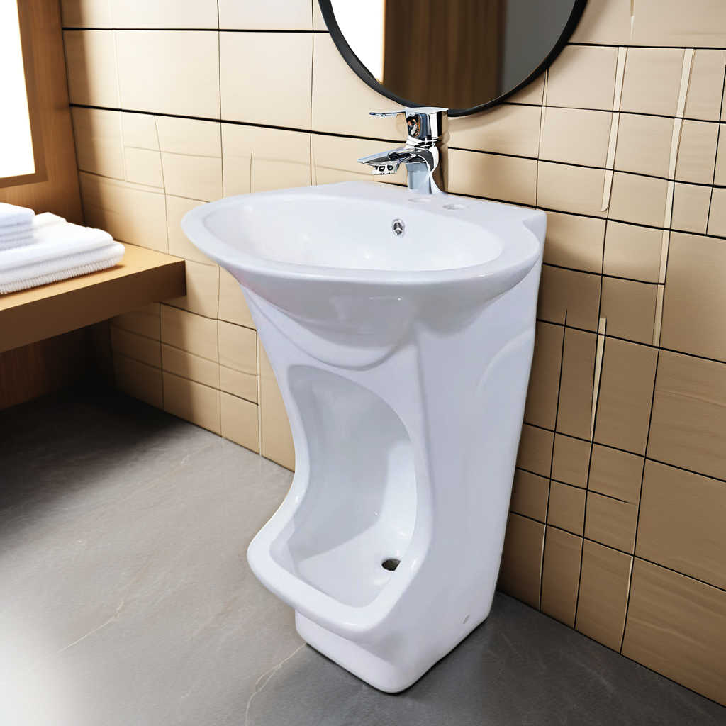 Muslim Household Dual-Purpose Small Outdoor Floor-Standing ozu Basin Hand-Washing Bathroom Sinks