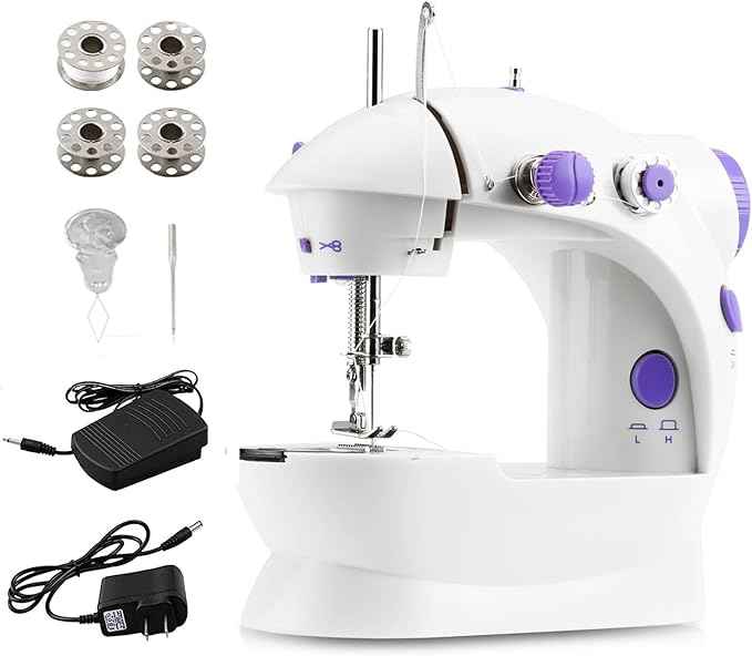 Mini Sewing Machine - Dual Speed Portable Mini Electric Pedal Sewing Machine